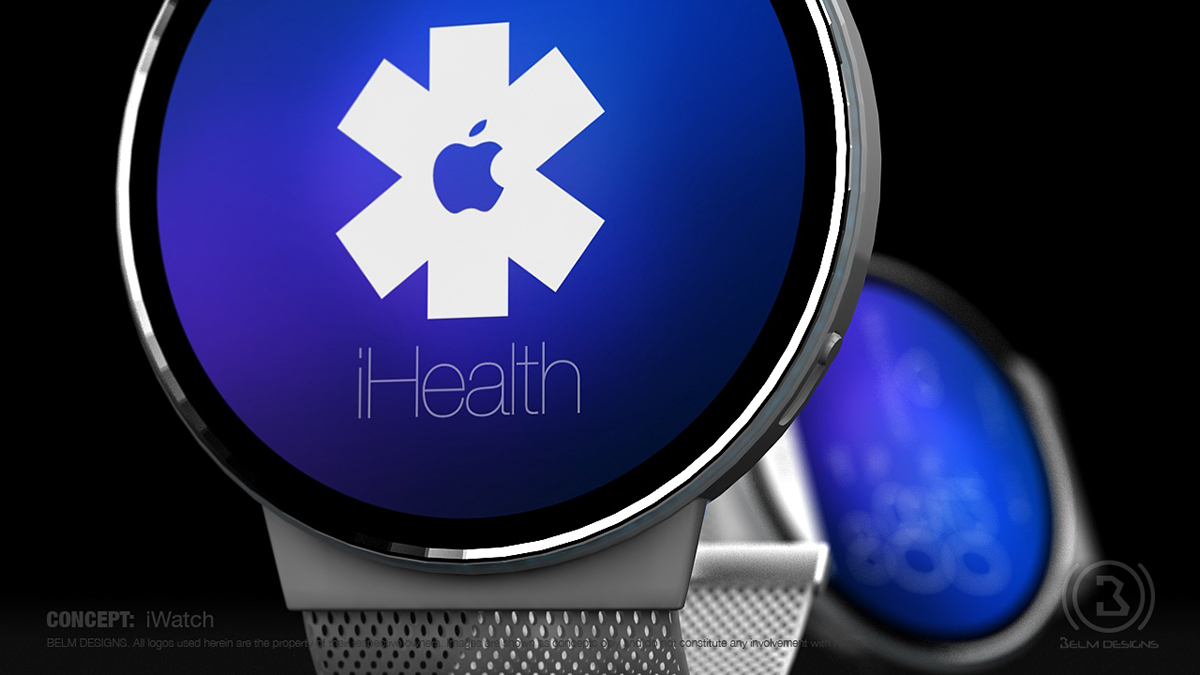 iwatch ios apple watch smart watch Belm Belm Designs industrial designs concept Wearable device Health iHealth smart device applewatch
