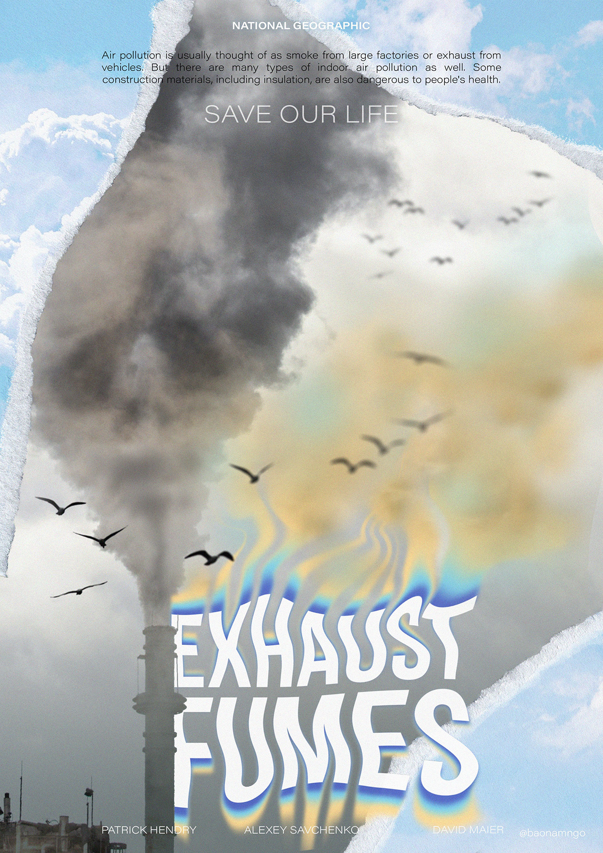Exhaust Fumes - Air Pollution Poster