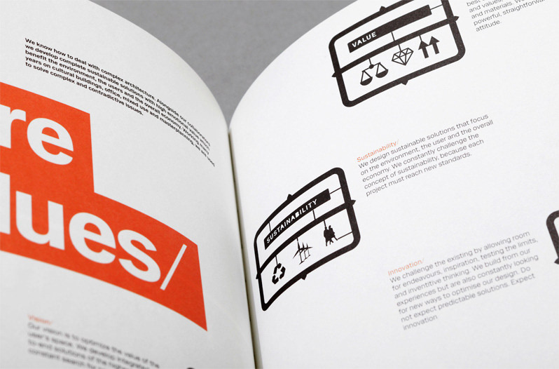 architect denmark schmidt hammer lassen book design orange grid print