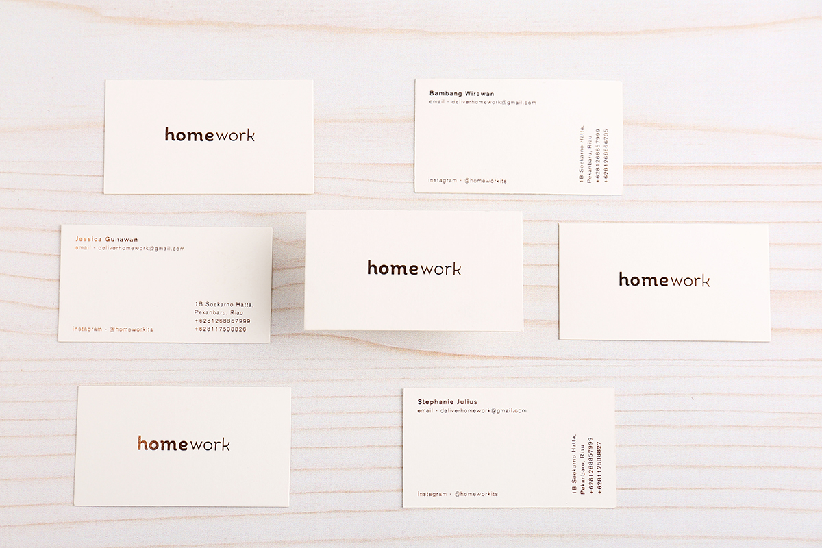 homework homewares minimalist sophisticated identity design graphic natural color bronze foil simple color Neutral