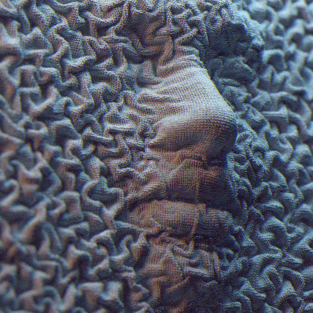 CGI houdini Maya nuke arnold knit knitting SEW sewing Fashion  fabric abstract mood lighting Render rendering compositing woman robbryantjr cleanse