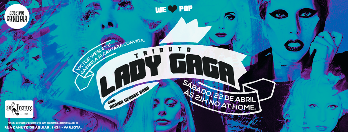 Richard Saunders richardsaundersart party Lady Gaga pop pop party colorful