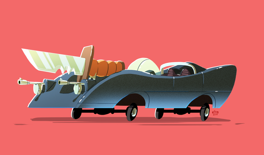 iconic movie Cars design cartoon famous Vehicle Design ido yehimovitz
