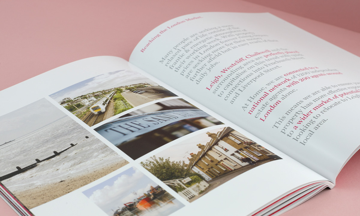 estate agent real estate brochure print home property boutique british design