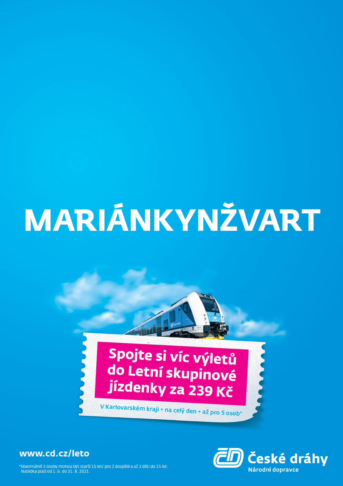 Advertising  Czech railways print
