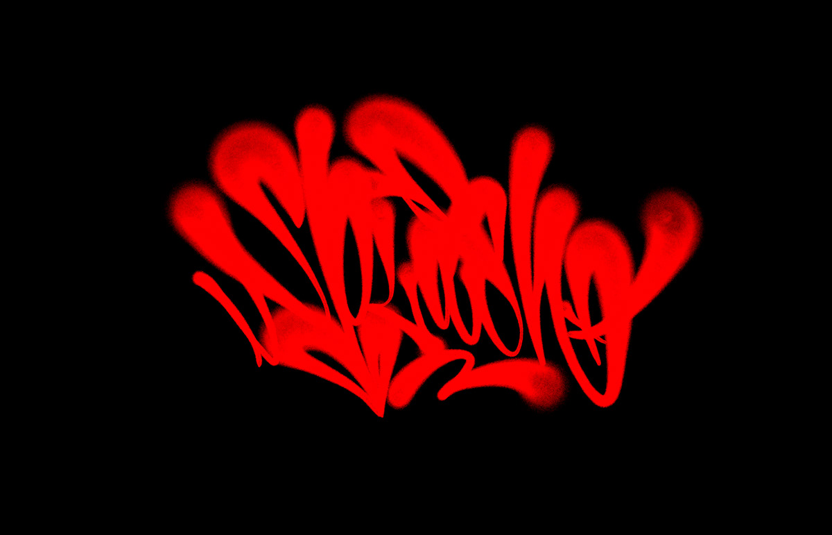 lettering Calligraphy   каллиграфия леттеринг Procreate brush Graffiti Fat Cap spray fatcap