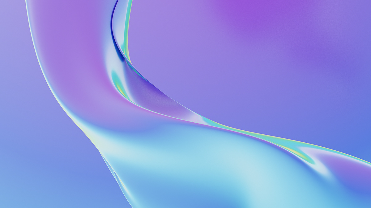 3D abstract background blender blender3d CGI holographic iridescent neon Walppaper