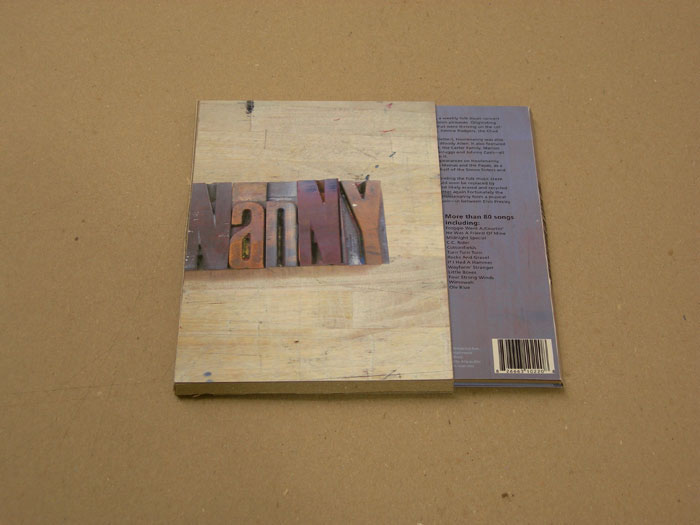 Entertainment print CD packaging letterpress Hootenanny