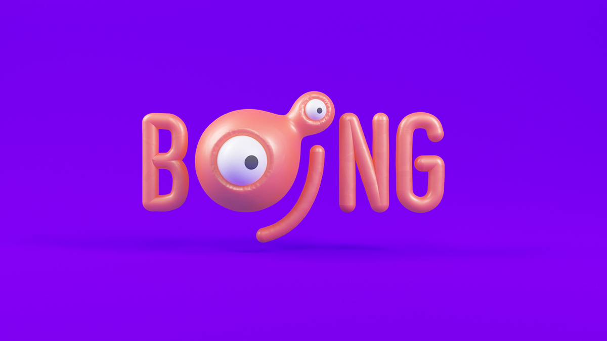 boing broadcast branding  tavo tunner colors fluid Ballons