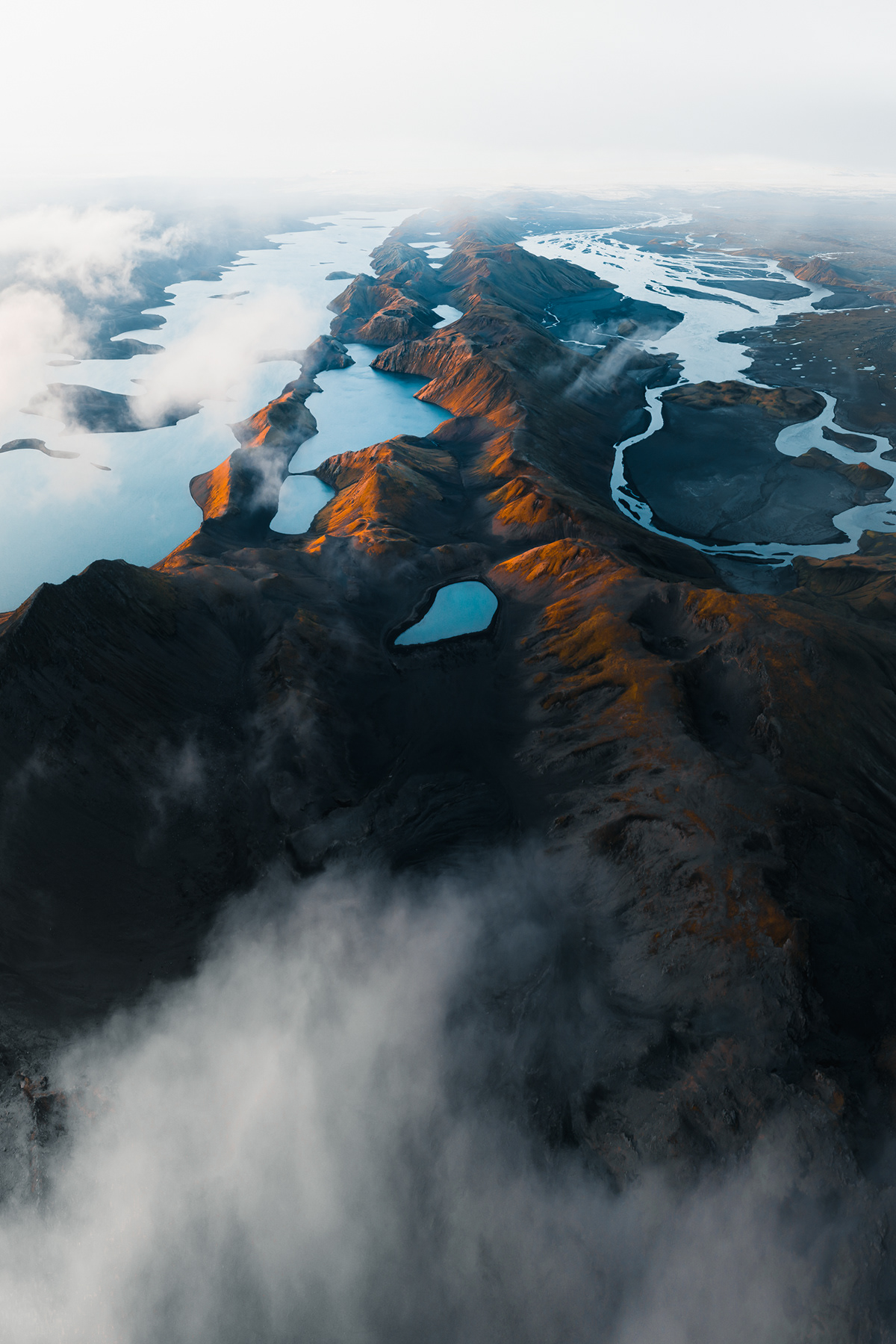 adventure blue hour Highlands iceland Landscape Photography  Adventure photography DJI landscape photography moodboard