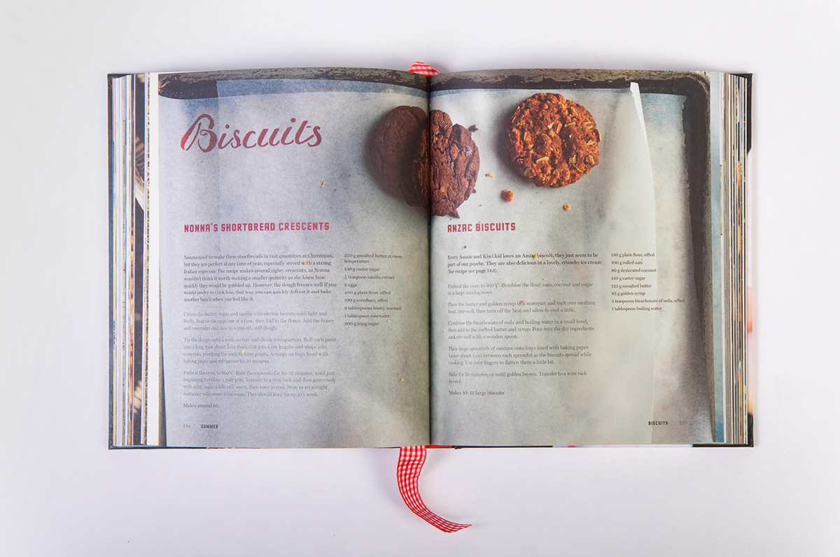 Bespoke Typography custom typography Cook Book recipe book food photography styling  HAND LETTERING ribbon editorial
