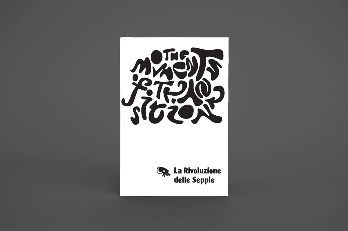 book leaflet design type design Squid rivoluzione a5