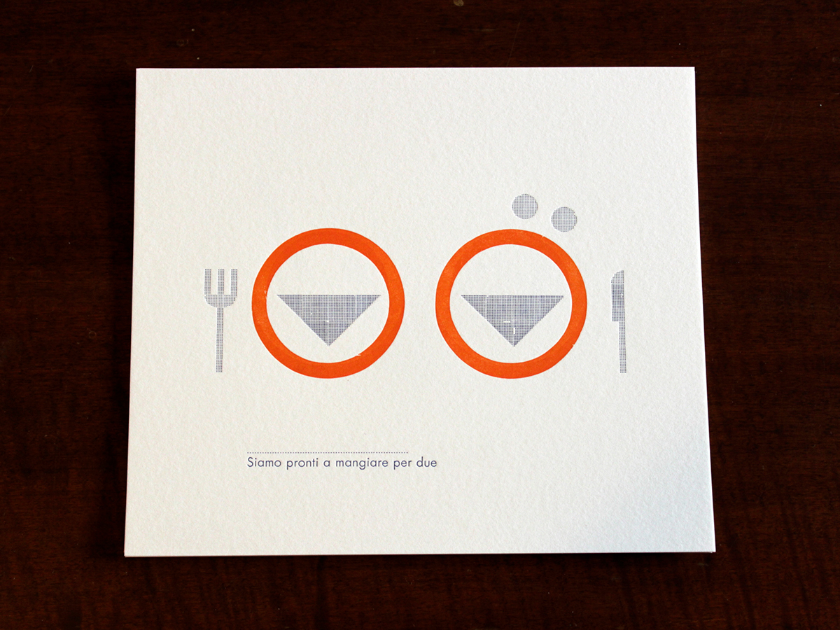 letterpress Wedding Card wedding postcard Printing modular Lead Type Modular type