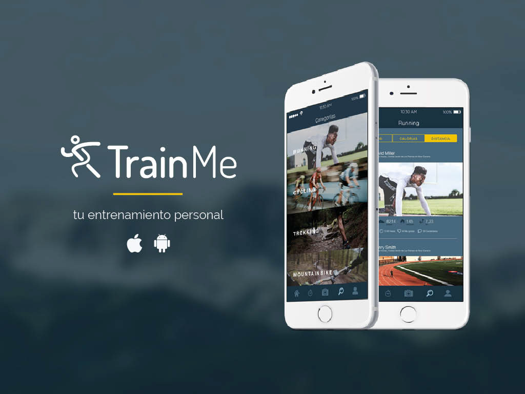 design app Web digital branding  sport training train