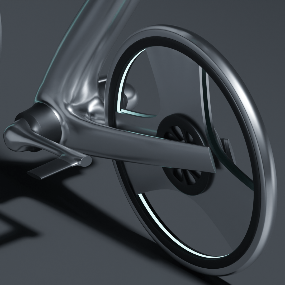 Bicycle future blender 3d modeling