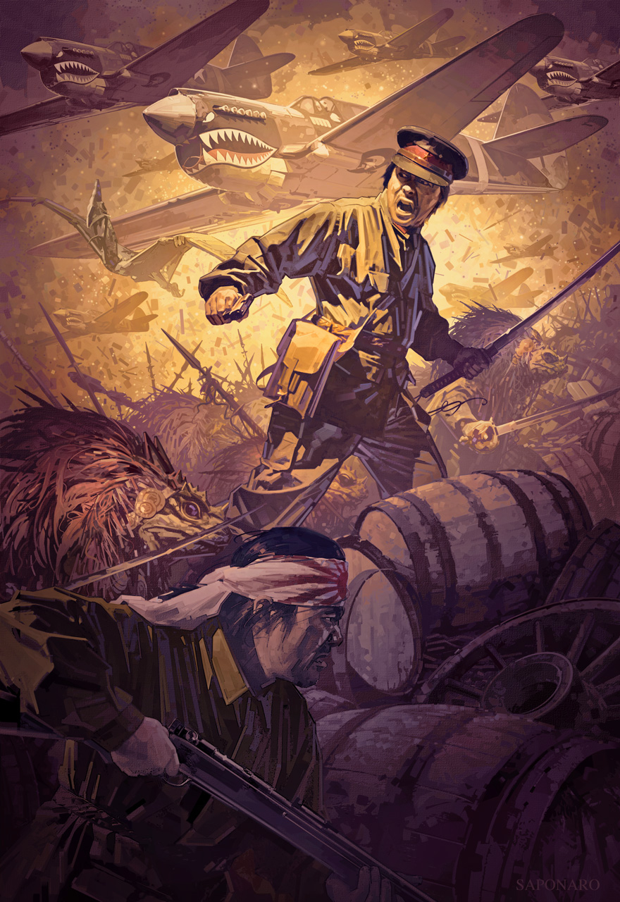 Dominick Saponaro art fantasy science fiction adventure Destroyermen