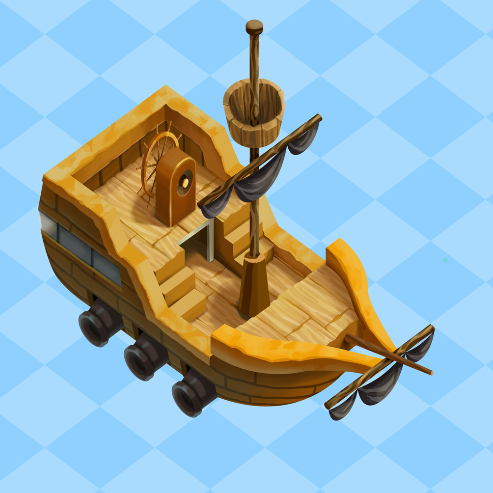 pirate ship Cannon Hideout