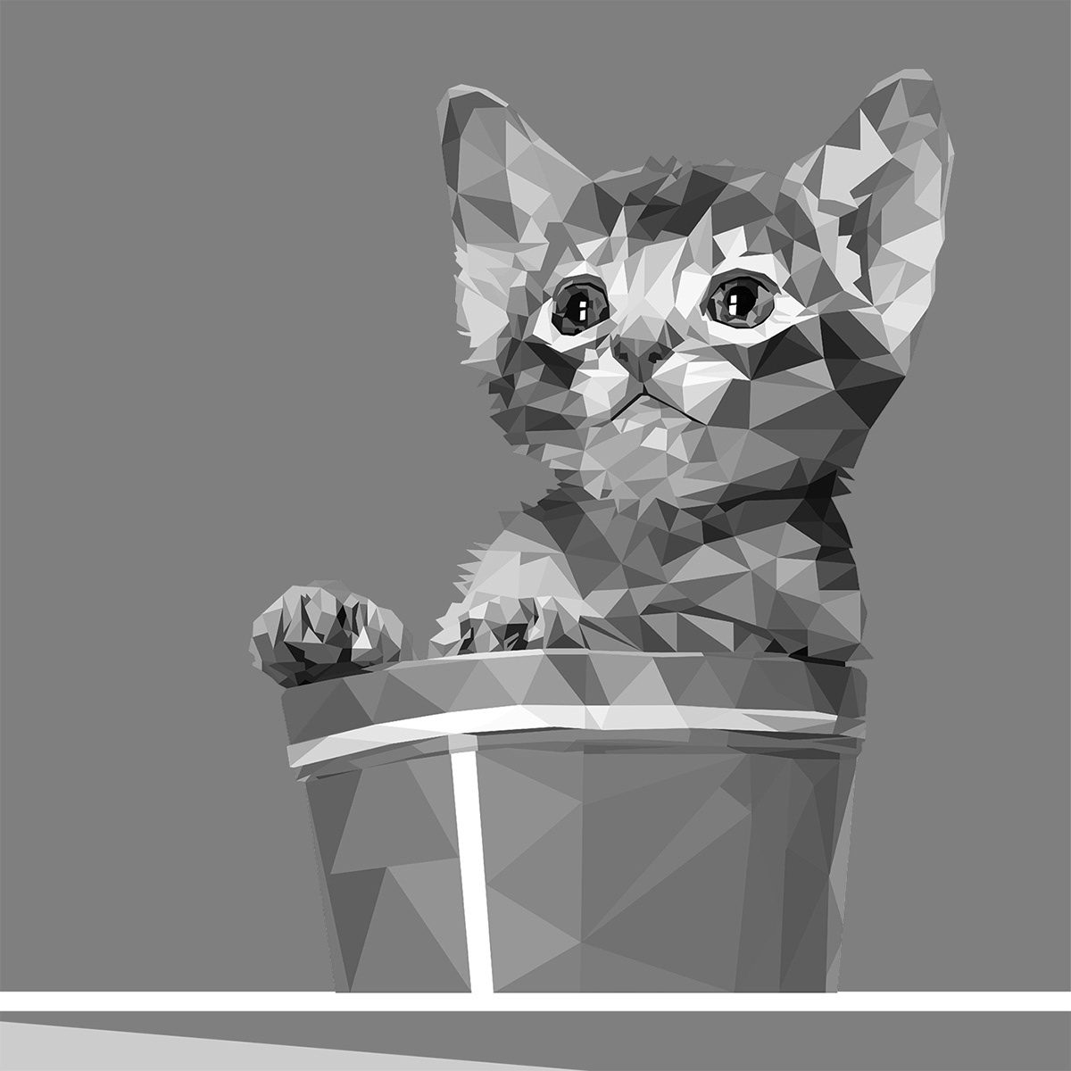 adobe illustrator animalart Cat coreldraw Digital Art  digital illustration ILLUSTRATION  kitten kitty vector