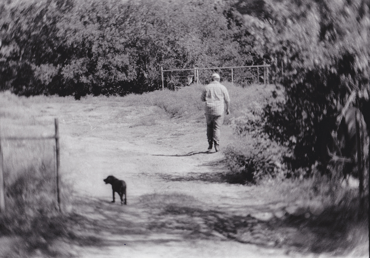 black and white film photography TWU Texas Woman's University farm
