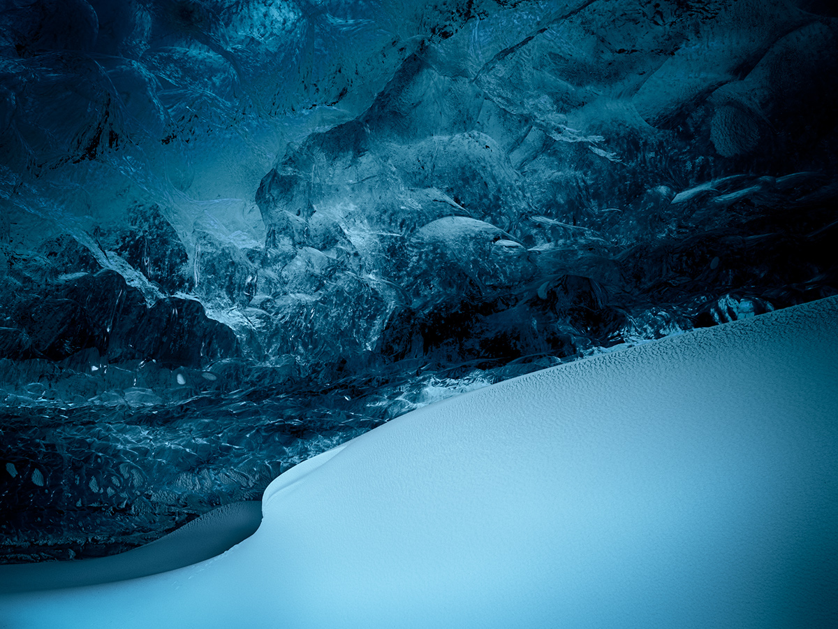 iceland IceCave ice snow cave frozen Abstracts Landscape Nature