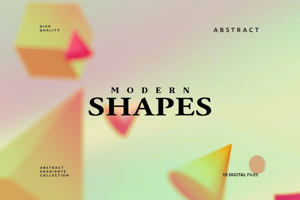 abstract modern shapes background gradient geometric Geometrical 3D cylinder triangle