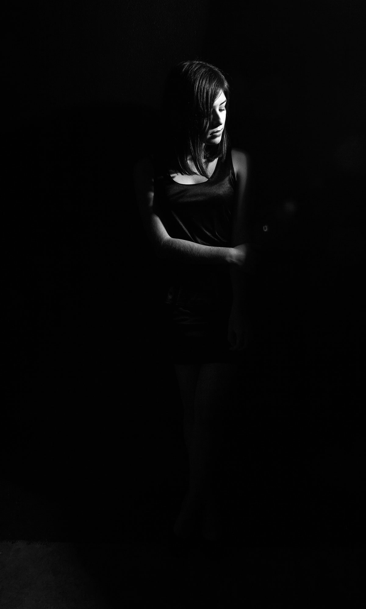 noir light contrast class woman stare femme Fatale monterrey Black&white