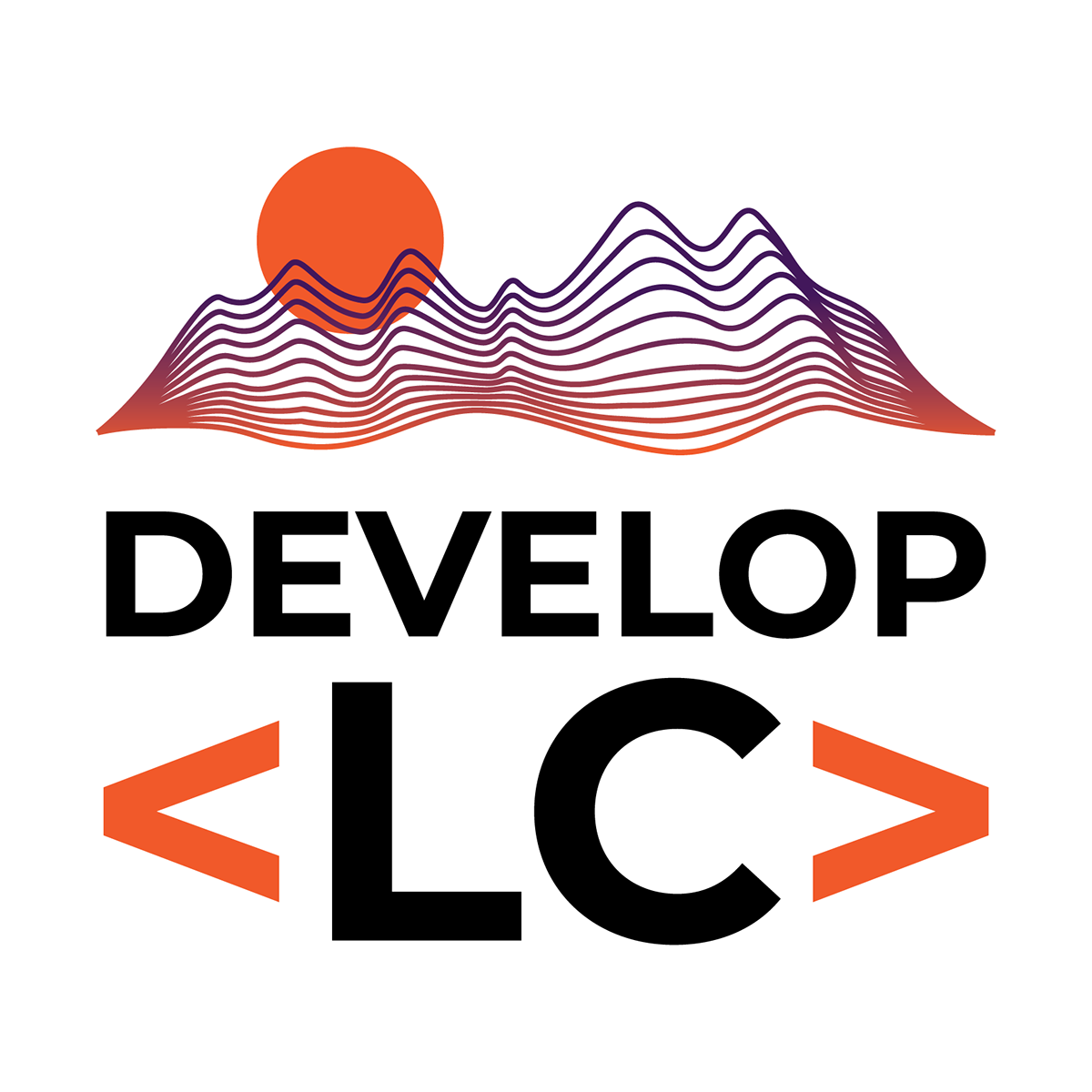 Logo Design mountain code development sunset logo develop lc new mexico Organ Mountain southwest