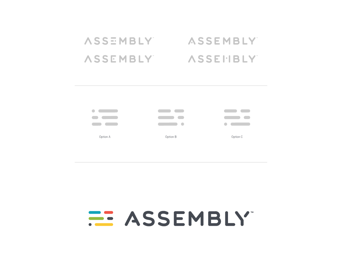 identity logo mark assembly Focus Lab pattern community