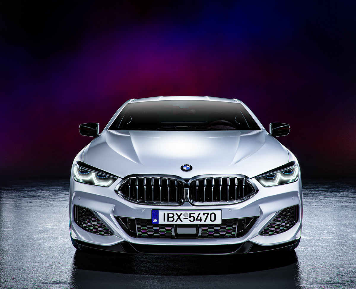 BMW car dark grey photorealism photorealistic Render silver studio White
