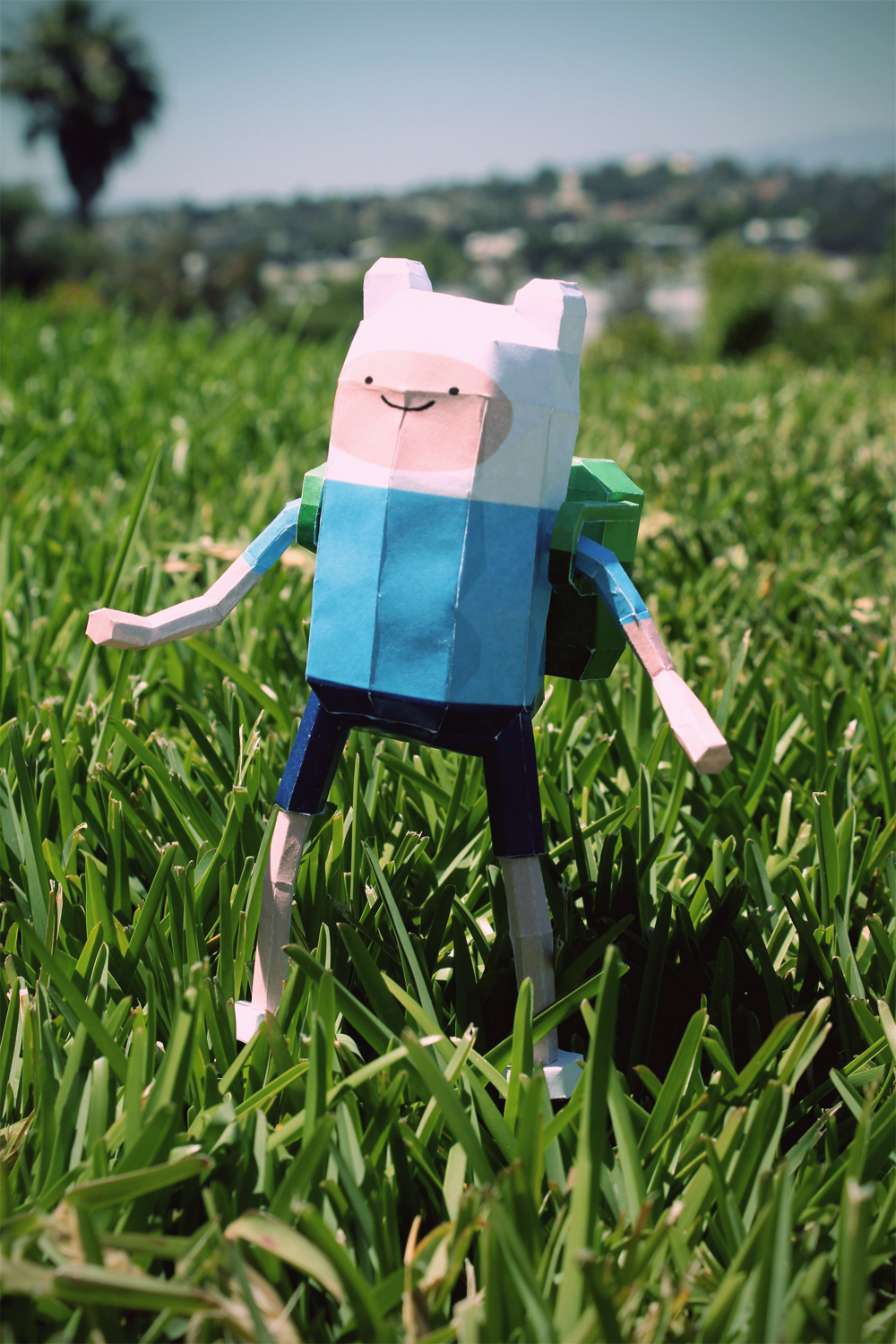 papercrafting papercraft 3d modeling Adventure Time finn the human jake the dog marceline the vampire Lumpy Space Princess BMO Beemo personal project cartoon