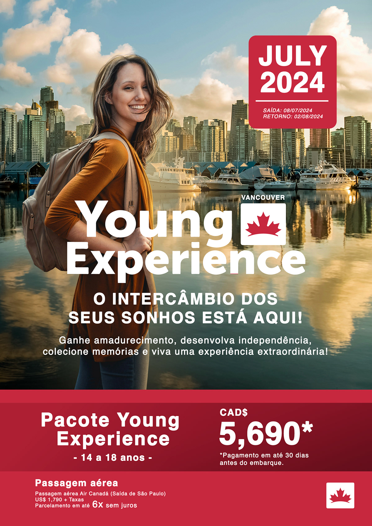 intercambio Travel Young Experience design designer Canada trip dreams vancouver