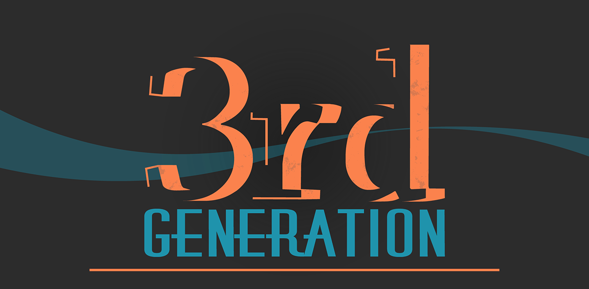 non profit non-profit third generation logo design textures Monochromatic fonts