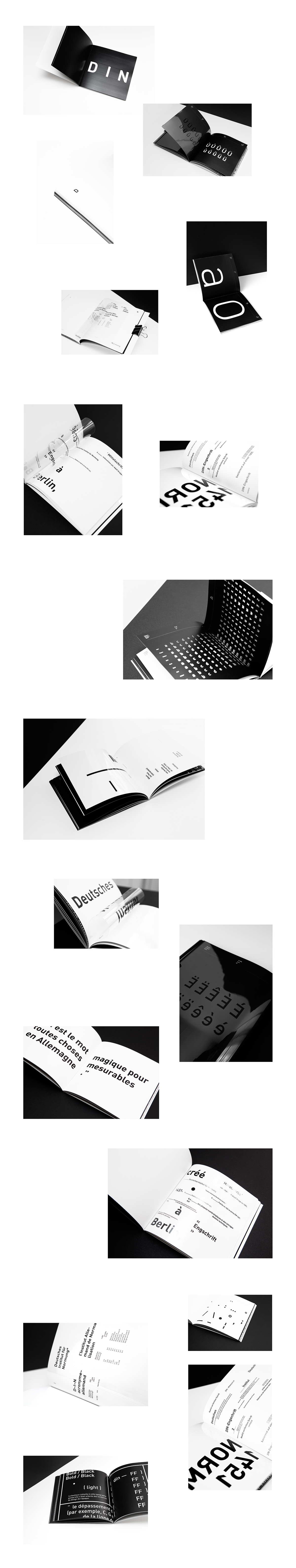 caractère typographique composition din typography   typo edition Ouvrage noir&blanc jeu typographique allemand famille typographique