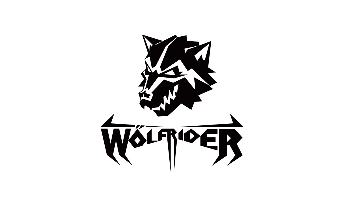 wolfrider HeavyMetal logo Logotype rebranding wrocław music band group wolf