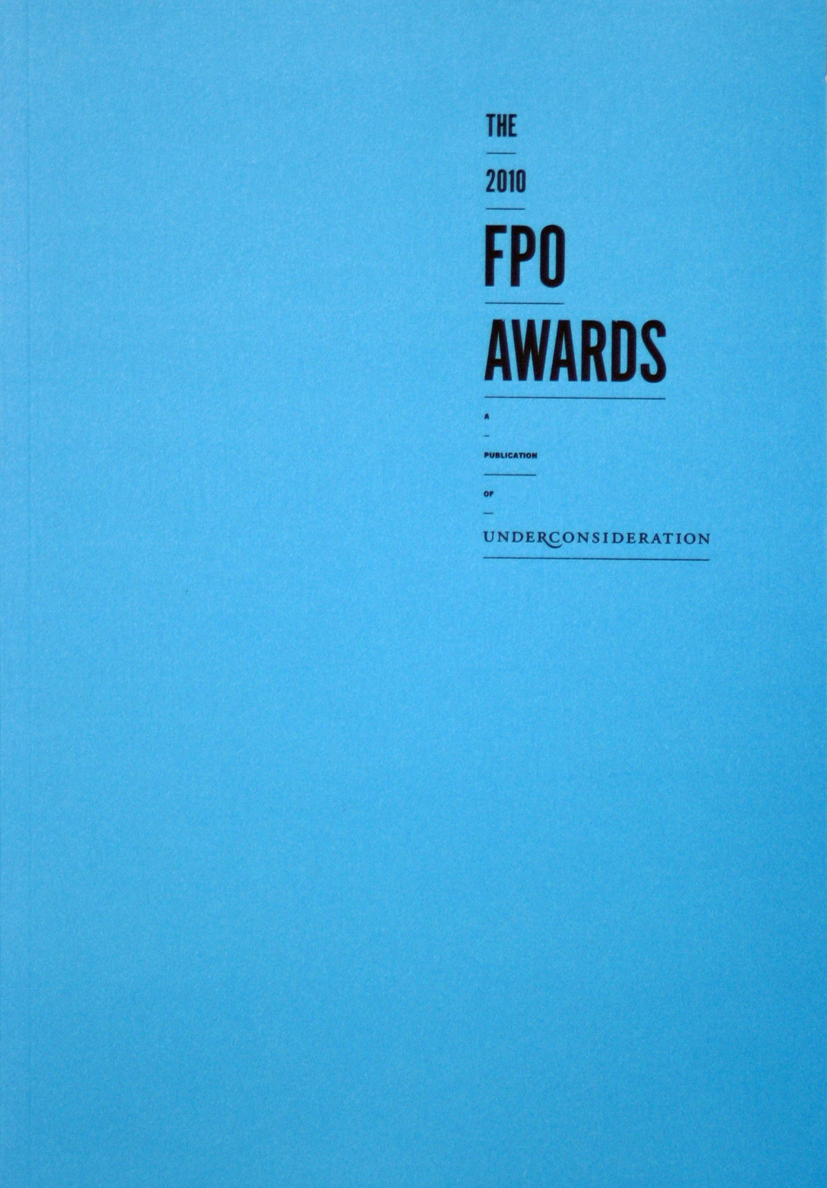 Awards publication book