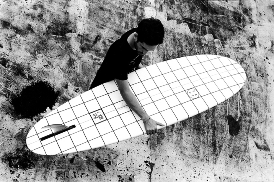 Salt surfboard pattern black White product logo design Collaboration checkered