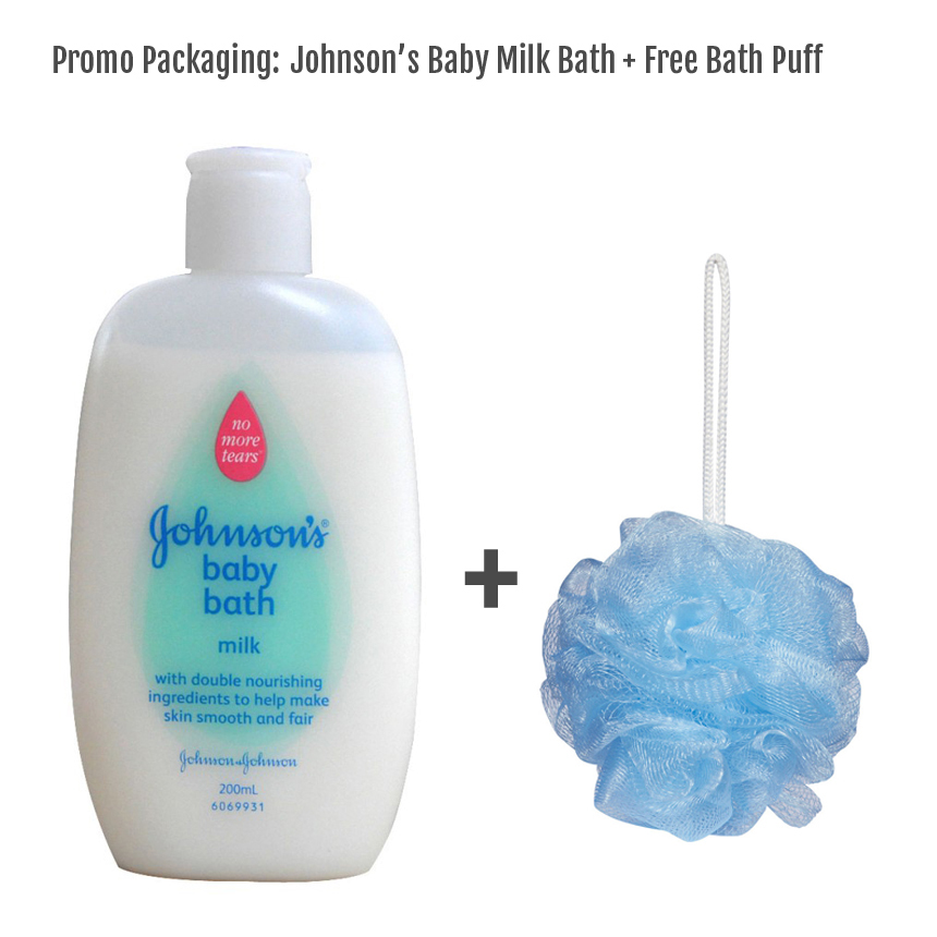 Johnson & Johnson Bath puff promo