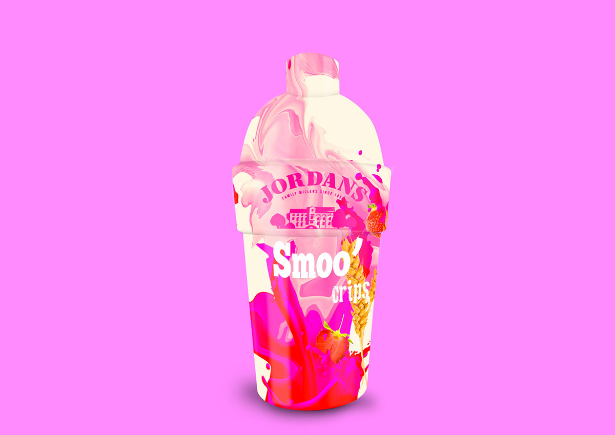 Packaging products Food  graphic design  colorful shaker smoothie Tastes bag brand