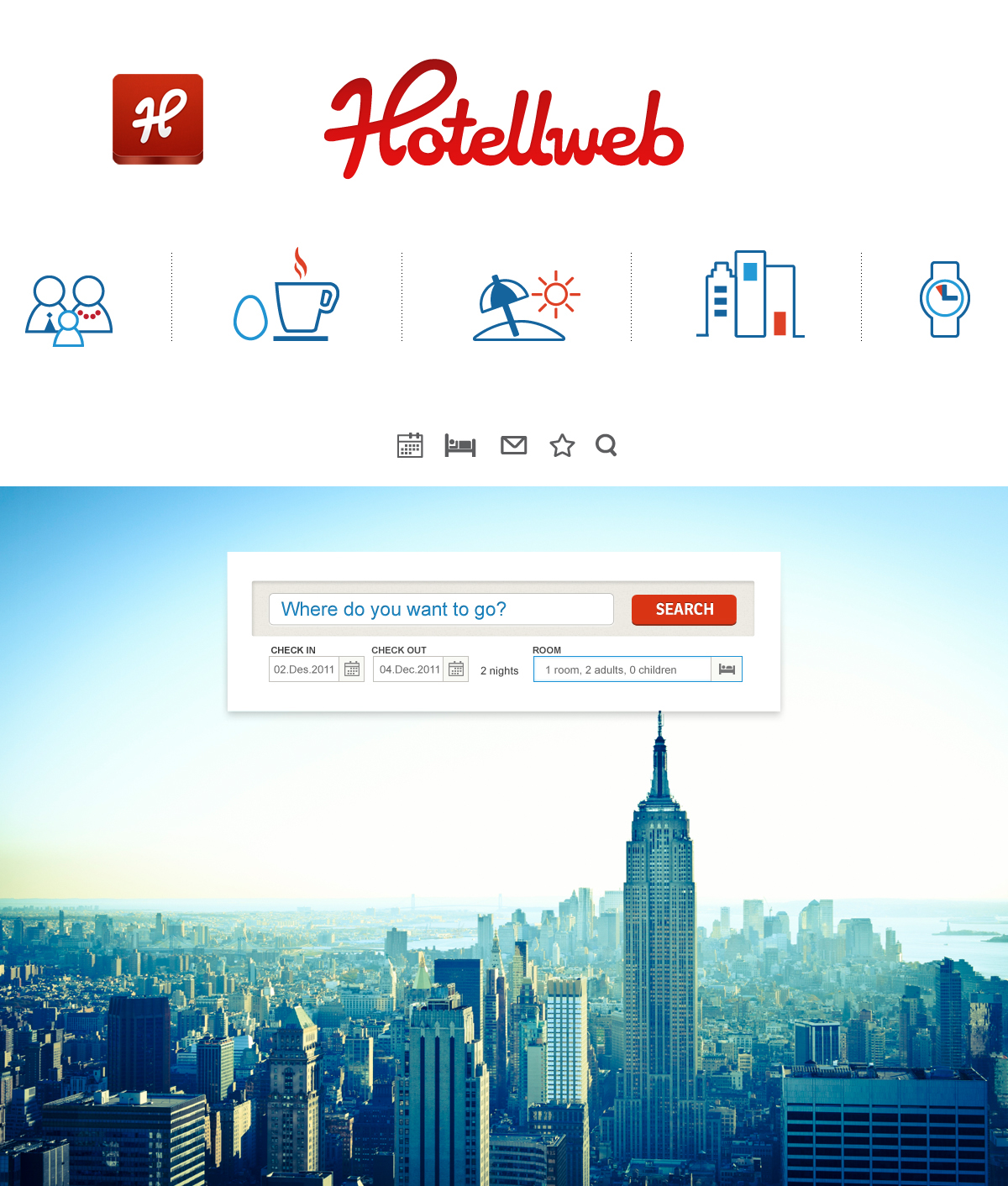 Hotellweb  hotel booking  Travel unfold interaction Responsive  Responsive Design