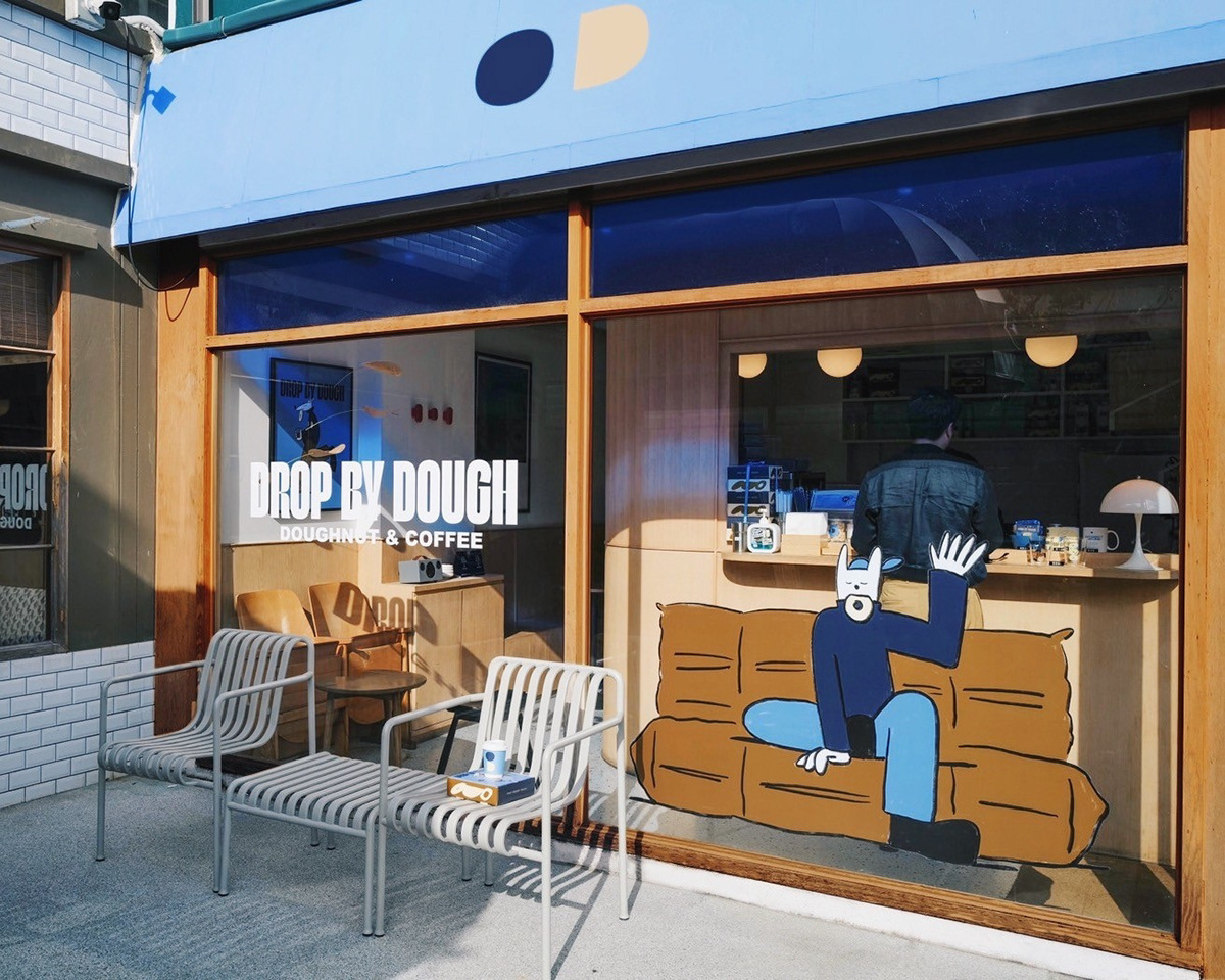 cafe Coffee donut Food  dessert lifestyle people Urban Drop by Dough
