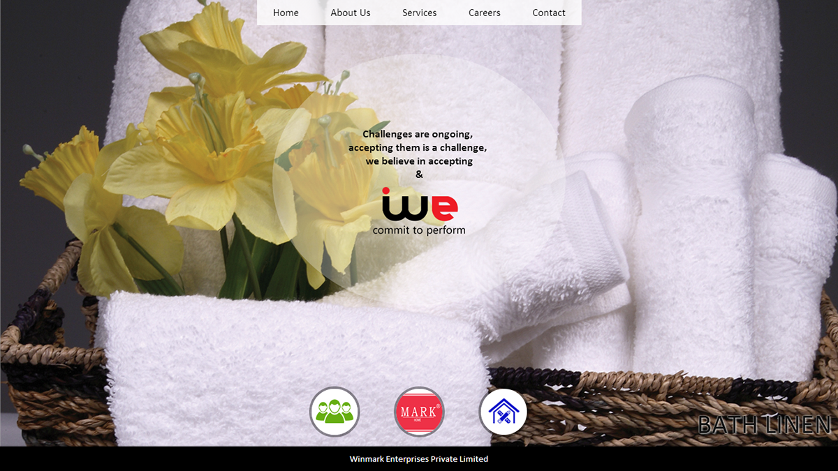 Web Website minimal HTML 5 CSS 3 django Responsive responsive website corporate website Bath Linen bed linen linen Textiles promotions gifting