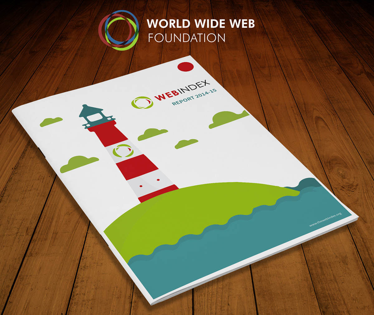 report Web Foundation advocacy brochure annual report infographics information design