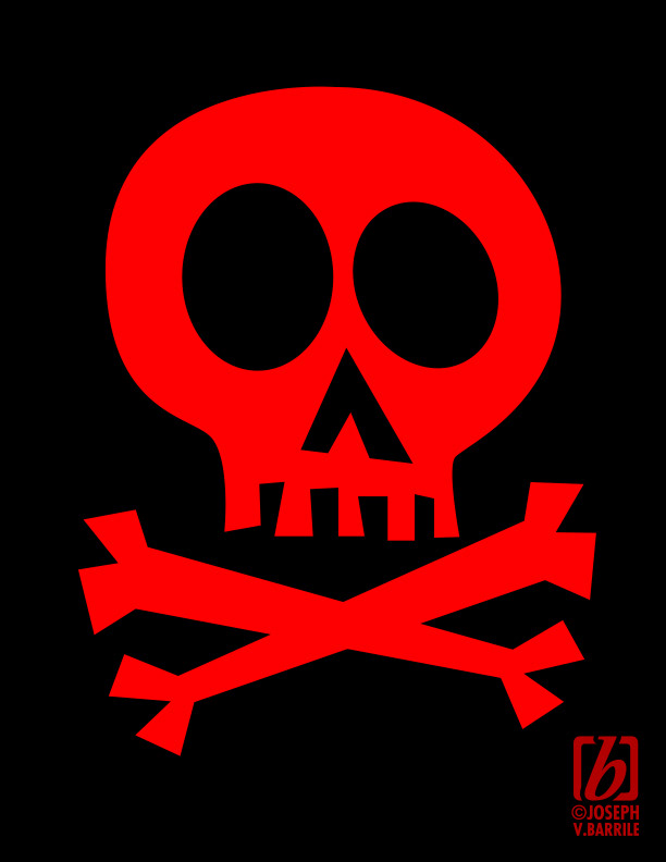 skull Crossbones skull & crossbones Skull and Crossbones skullo red skullo t-shirt T-Shirt Design CartoonArtJosephBarrile TattooDesignJosephBarrile TShirtArtJosephBarrile