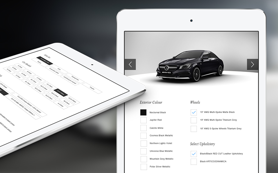 UI ux Interface app Benz concept re-design mercedes