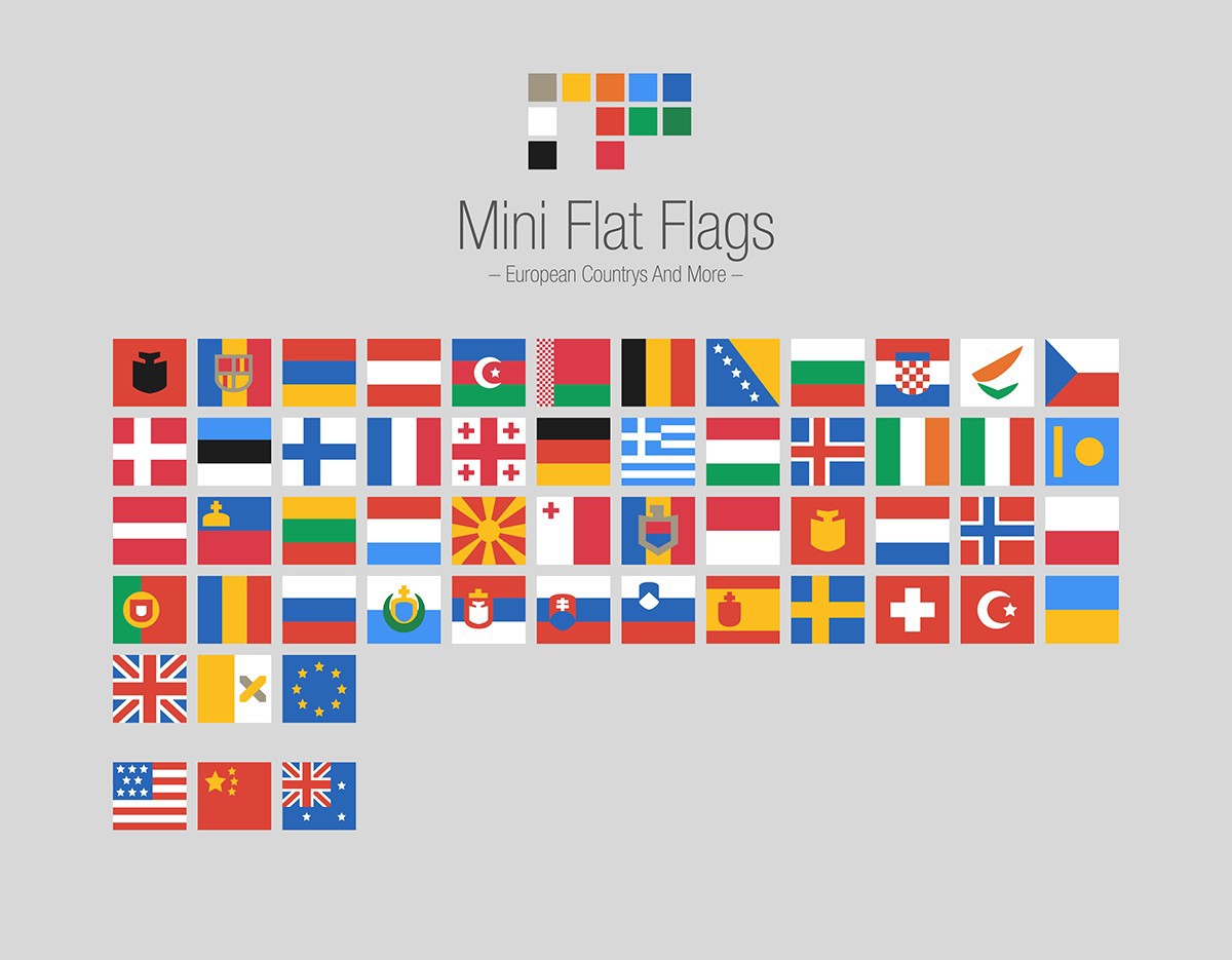 Icon icons flat MINI minimalist minimalistic Compressed flag flags country countries Europe free CC0