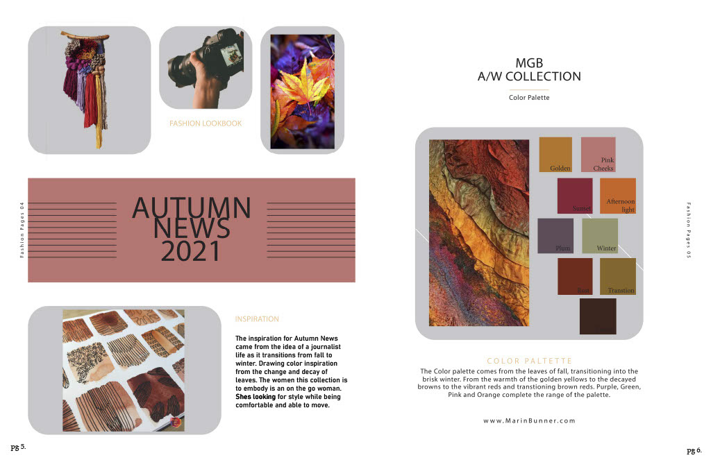 autumn/winter Flats Illustrator look book
