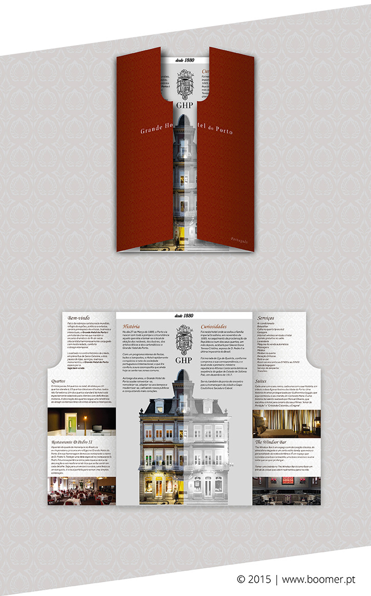 grande hotel porto design brochura brochure flyer