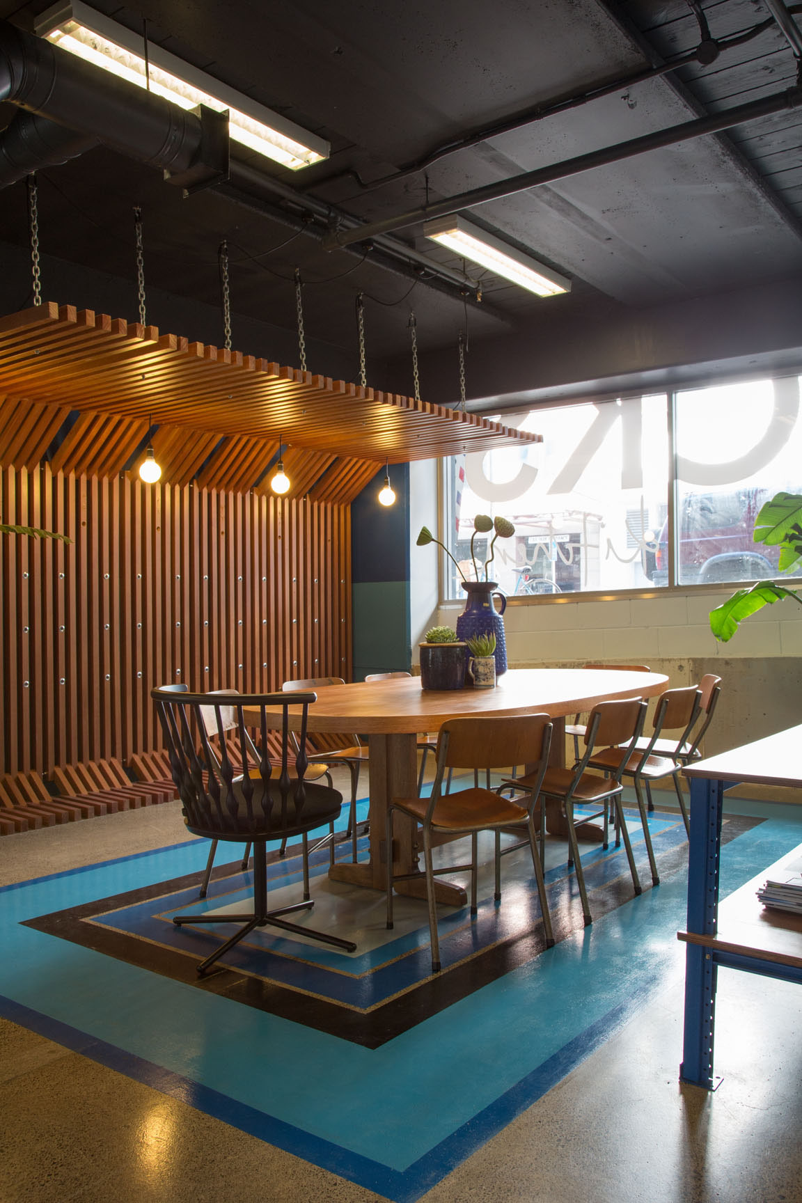 Interior furniture cafe Hospitality RECYCLED recycled timber auckland New Zealand CBD