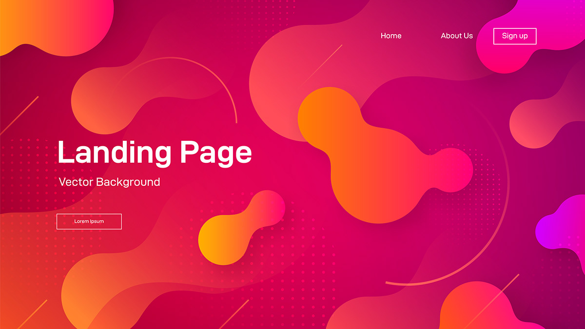 Dynamic background for web sites or landing page on Behance