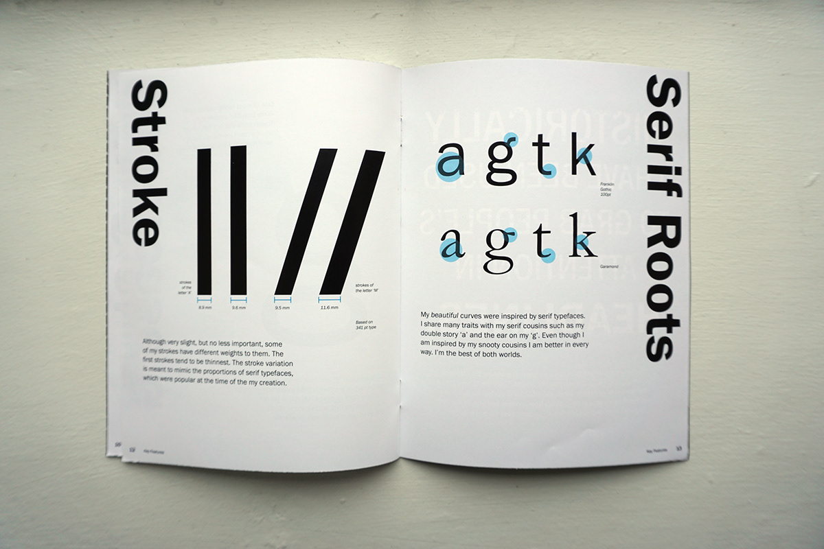 Type Specimen Franklin Gothic Typeface book typography   sans serif